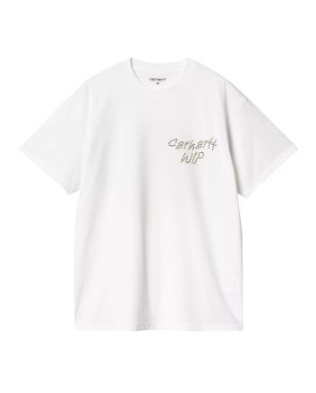 Camiseta orgánica Carhartt WIP Sunflower Blanca con estampado de girasol en la espalda para hombre