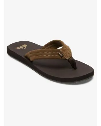 Sandalias Quiksilver Carver Suede Core marrones para hombre 