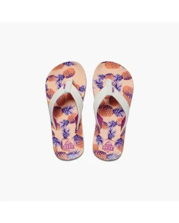 Chanclas Reef Kids Ahi Coral Pineapples 