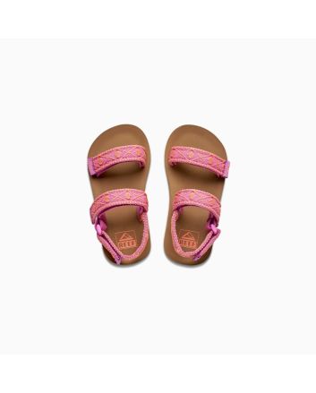 Sandalias Reef Little Ahi Convertible Fuchsia Coral rosas para niña