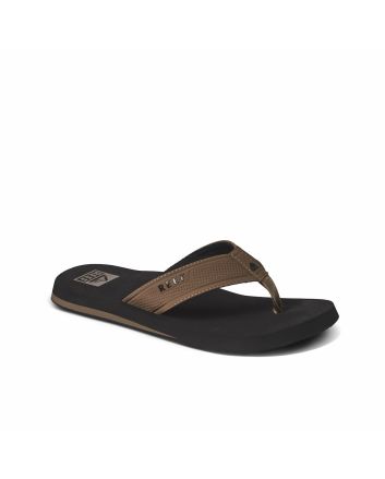 Sandalias Reef The Layback Negro-Marrón Tostado para hombre