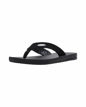 Chanclas Volcom Jack Robinson negras y blancas para hombre