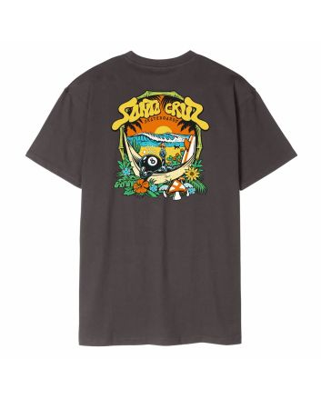 Camiseta Santa Cruz Winkowski 8Baller Trip color negro lavado con gráfico trasero de bola de billar para hombre