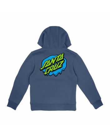 Sudadera con capucha Santa Cruz Youth Slime Dot azul para niño/a 6-14 años