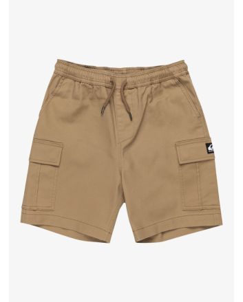 Pantalón corto cargo Quiksilver Youth Taxer en color Lead Gray