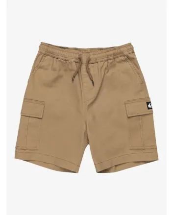 Pantalón corto cargo Quiksilver Youth Taxer en color Lead Gray