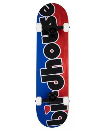 Skate Completo Birdhouse Stage 3 Toy Logo 8.0" rojo y azul 