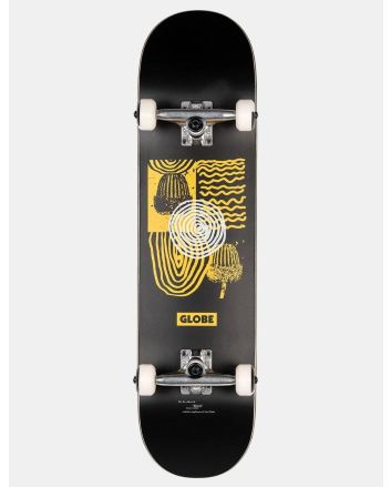 Skate completo Globe G1 Fairweather tabla de 8.0" en color negro y amarillo