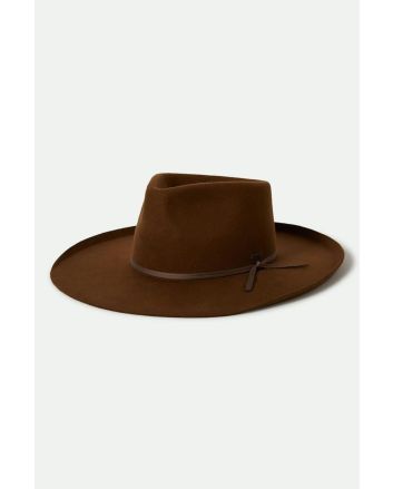 Sombrero Brixton Marlow Rancher Hat color café con ala ancha para mujer