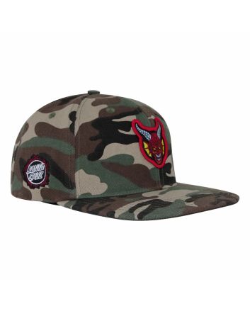 Gorra Santa Cruz x Stranger Things Hellfire Club Snapback camo unisex
