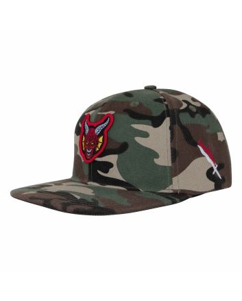 Gorra Santa Cruz x Stranger Things Hellfire Club Snapback camo unisex