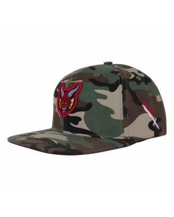 Gorra Santa Cruz x Stranger Things Hellfire Club Snapback camo unisex