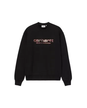 Sudadera Carhartt WIP Solar Chrome negra para hombre