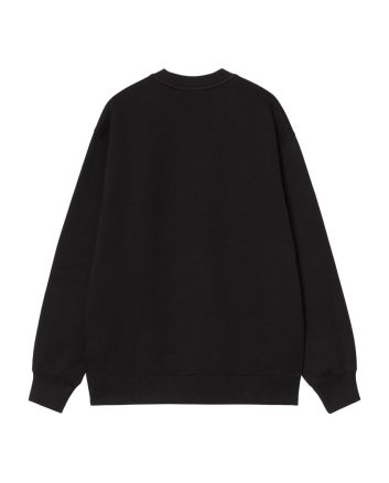 Sudadera Carhartt WIP W' Rivet Script Sweatshirt Negro-Plateado para mujer