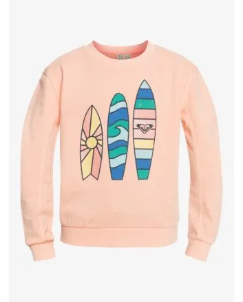 Sudadera Roxy Oh Happy Day rosa para niñas de 8 a 16 años