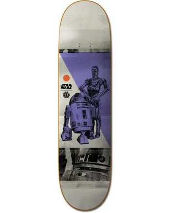 Tabla de monopatín Element Colección Star wars Droids 8" con dibujo de C3PO y R2D2