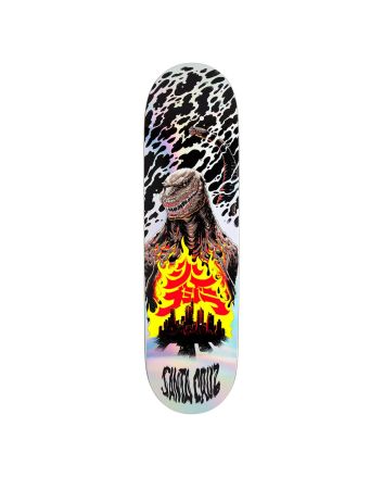Tabla de Skate Santa Cruz Godzilla Shin Knox Firepit 8.5in x 32.20in - Edición Limitada