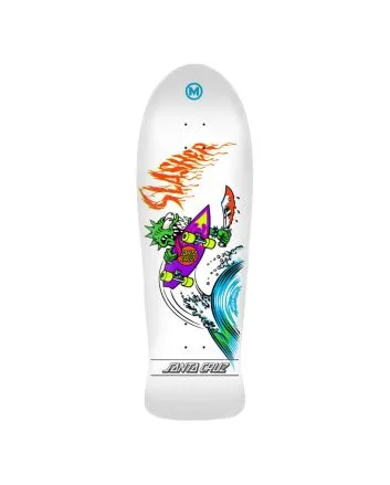 Tabla de Skate Santa Cruz Meek OG Slasher Reissue 10.1" x 31.13" blanca