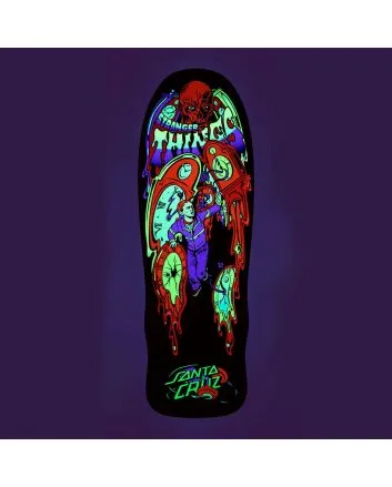 Tabla de skate Santa Cruz x Stranger Things Grabke Max Melting Clock 9.7'' edición limitada