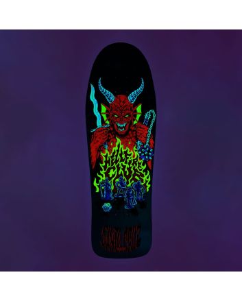 Tabla de skate Santa Cruz x Stranger Things Knox Hellfire Pit 10.07'' x 31.275'' Azul edición limitada 