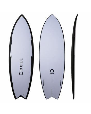 Tabla de Surf Bell Bat Hybrid 6'2'' 42L Lavanda Thruster Futures