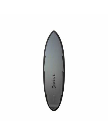 Tabla de surf híbrida Bell Egg Hybrid 6'4 color gris 43,1 Litros Thruster Futures cola redonda