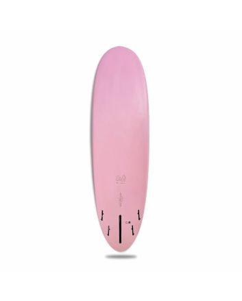 Mini Longboard Híbrida Lufi Minidisk 7'0 Rosa Construcción EPS Cola Round Pin