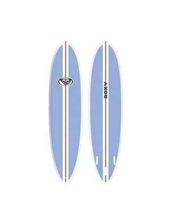 Tabla de Surf Funboard Roxy Mini Mal 7'0 Azul 46,2 Litros Sistema de Quillas Futures 