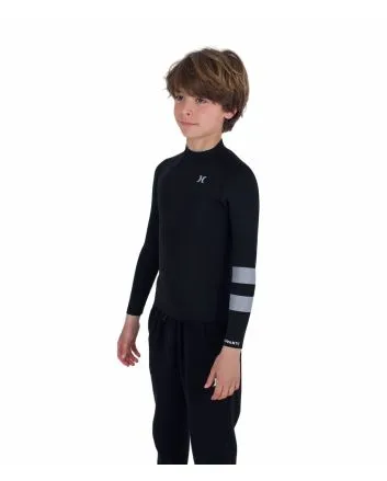 Niño con chaqueta de neopreno Hurley Kids Advant 1/1mm Negra