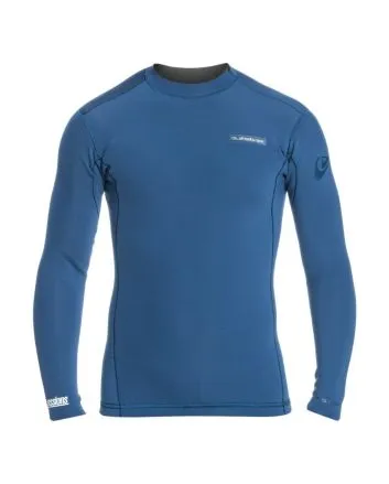 Top de Surf de neopreno con manga larga Quiksilver 1.5mm Everyday Sessions azul marino para chicos
