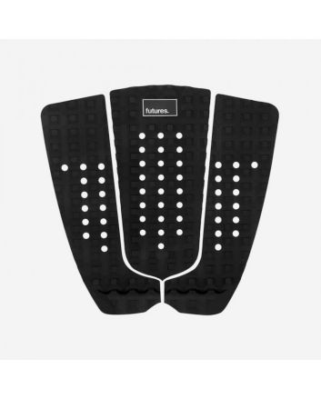 Grip para tabla de surf Futures Jordy Signature Traction color negro - Tail Pad 3 piezas 