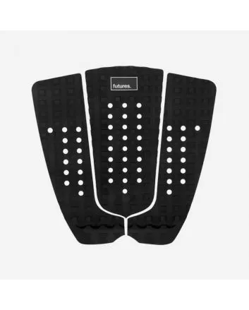 Grip para tabla de surf Futures Jordy Signature Traction color negro - Tail Pad 3 piezas 