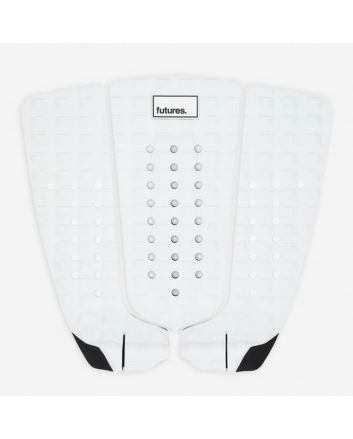 Grip Futures Jordy Signature color blanco – tail pad técnico de alto rendimiento para shortboards