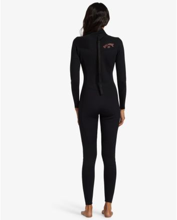 Mujer con Traje de Surf con Cremallera en la Espalda Billabong 4/3mm Foil Negro