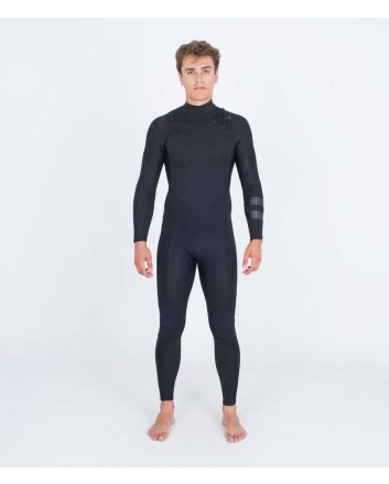 Hombre con Traje de Neopreno con cremallera en el pecho Hurley Air 4/3mm Fullsuit Negro