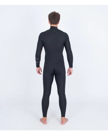 Hombre con Traje de surf Hurley Air 3/2mm Chest Zip negro