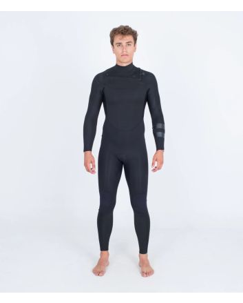 Hombre con Traje de surf Hurley Air 3/2mm Chest Zip negro