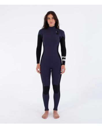 Mujer con traje de surf Hurley PLUS 4/3mm color Vintage Iris