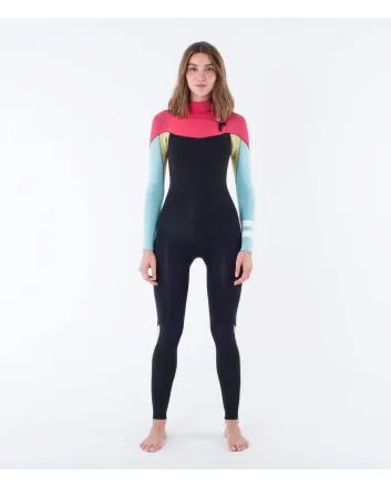 Mujer con Traje de surf Hurley Advant 4/3mm Fullsuit Spiced Coral