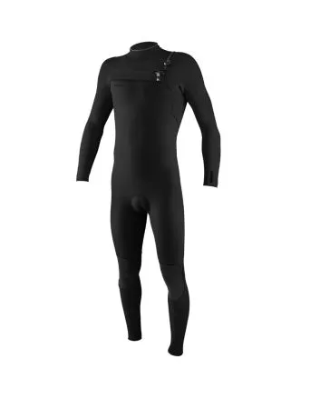 Traje de surf O’Neill Hyperfreak 3/2+ mm negro con cremallera en el pecho para hombre