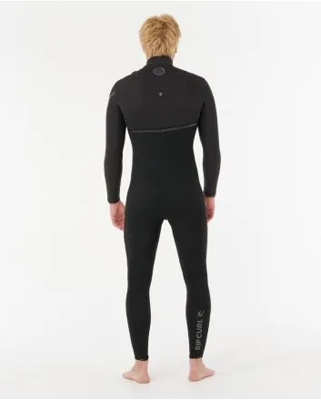 Hombre con traje de surf sin cremallera Rip Curl E-Bomb 5/3mm Negro