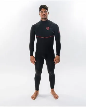Hombre con Traje de neopreno sin cremallera Rip Curl Flashbomb Fusion 4/3 Negro 
