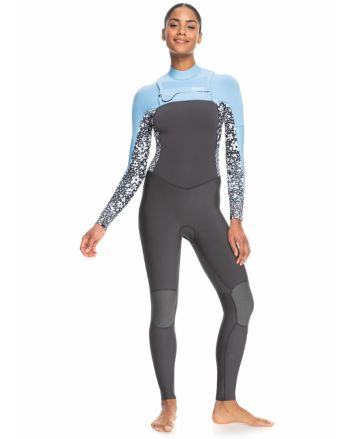 Mujer con neopreno con cremallera en el pecho Roxy Swell Series 5/4/3mm Jet Boy Blue