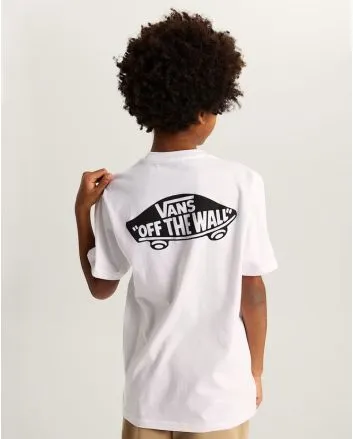 Niño con Camiseta de manga corta Vans Kids Double Standard blanca 