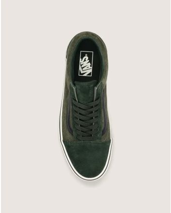 Zapatillas de ante Vans Old Skool Pig Suede Verde-Multicolor para hombre 