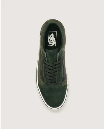 Zapatillas de ante Vans Old Skool Pig Suede Verde-Multicolor para hombre 