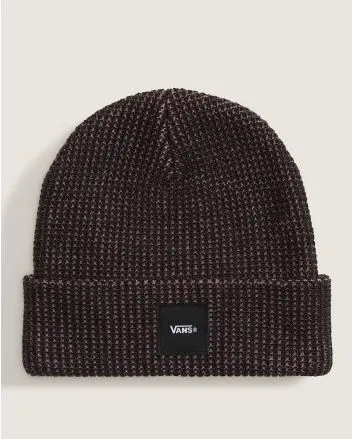 Gorro de punto Vans Waffle con borde vuelto Rosa y Negro Unisex