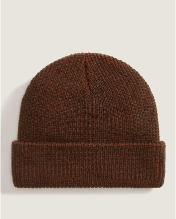 Gorro de punto Vans Waffle con borde vuelto color naranja Unisex