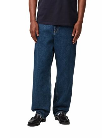 Hombre con vaquero Carhartt WIP Single Knee Pant Blue Stone Washed
