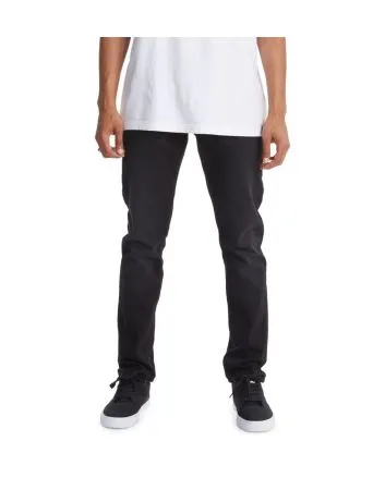 Hombre con Pantalón Vaquero de corte ajustado DC Shoes Worker Slim Denim negro lavado